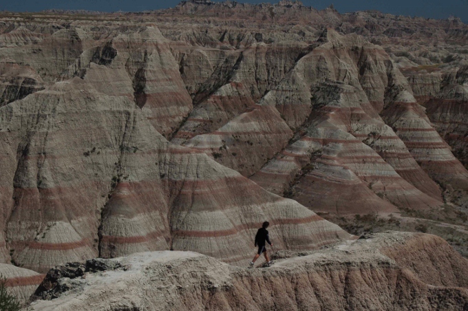 the Badlands of South Dakota